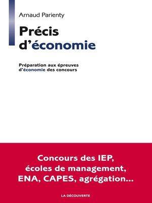 cover image of Précis d'économie